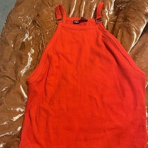 Orange Zara top